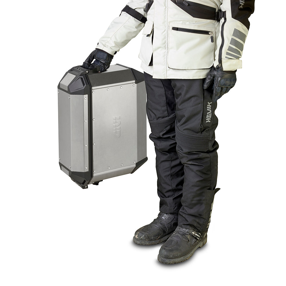 Side Pannier Set - 36L - Motorcycle Side Cases (Silver)