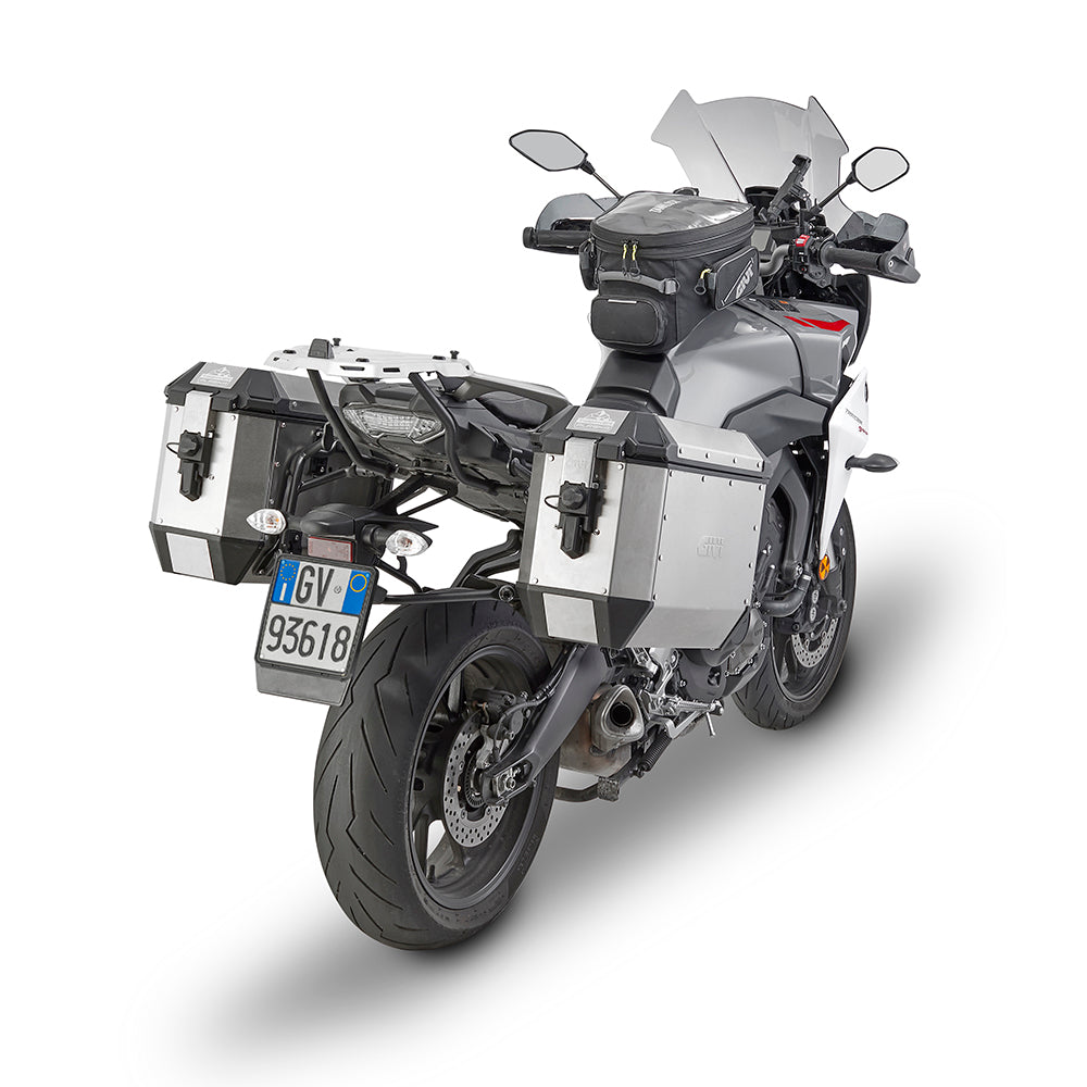 Side Pannier Set - 36L - Motorcycle Side Cases (Silver)