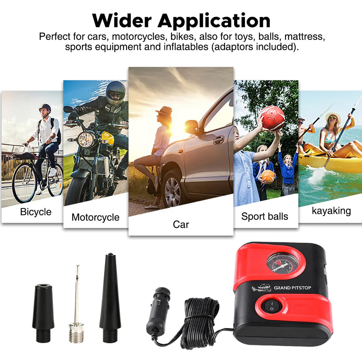 Tire Inflator Machine Dual Port for Car and Bike