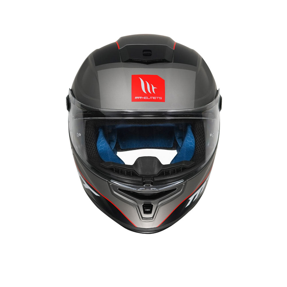 Hummer Axn C15 - Motorcycle Riding Helmet (Gloss Black/Grey)