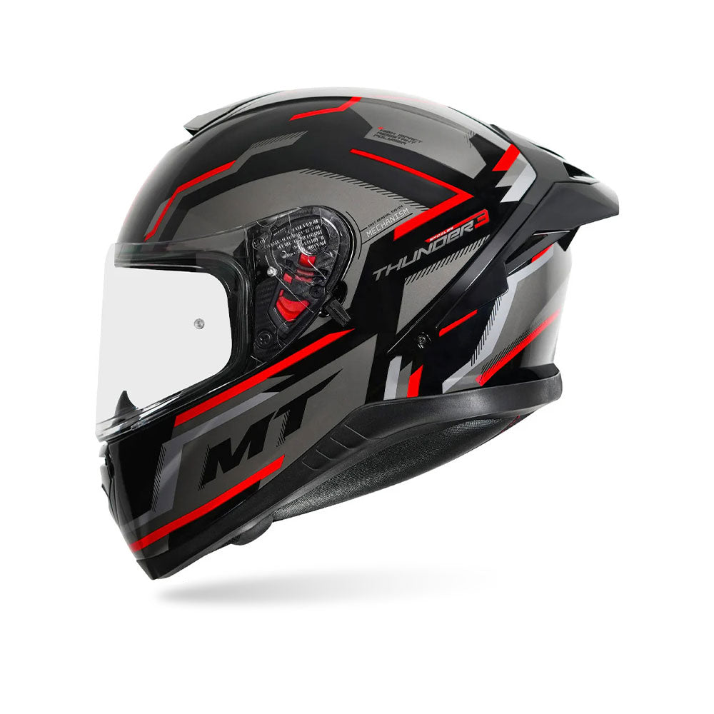 casco mt helmets thunder 3 MT Thunder 3 Pro Blaze Gloss Black Helmet – ReiseMoto