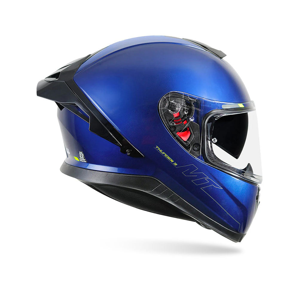 Thunder 3 Pro Solid - Motorcycle Riding Helmet (Gloss Blue)