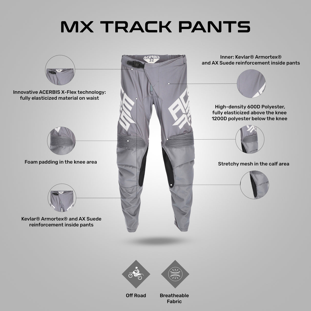 Mx Track Pants - Grey