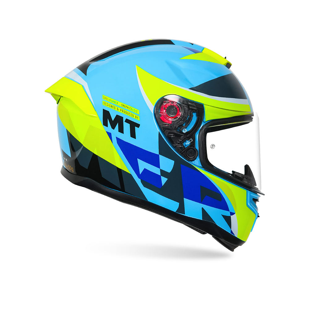 Hummer Oasis - Motorcycle Riding Helmet (Fluor Blue/Fluor Yellow)