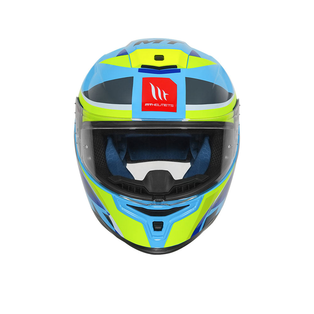Hummer Oasis - Motorcycle Riding Helmet (Fluor Blue/Fluor Yellow)