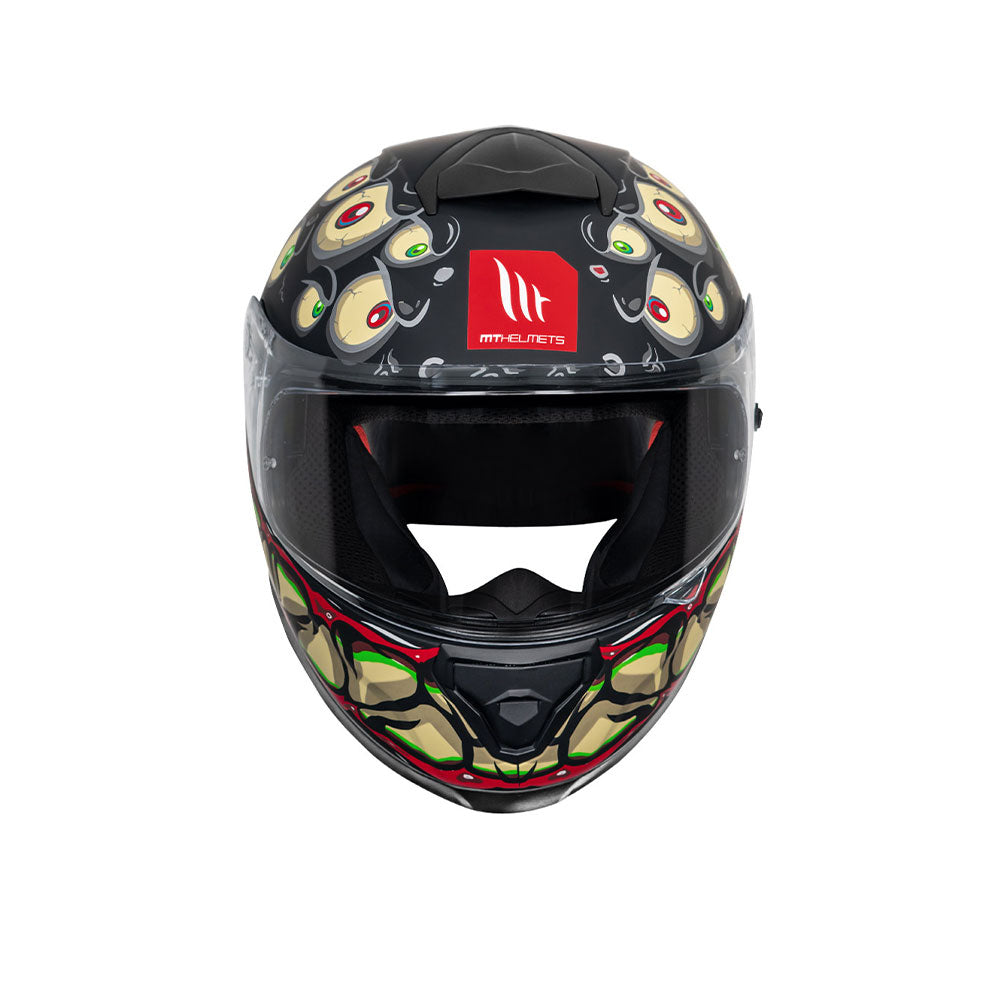 Thunder 3 SV Pro Yarn - Motorcycle Riding Helmet (Matt Black/Yellow/Red)
