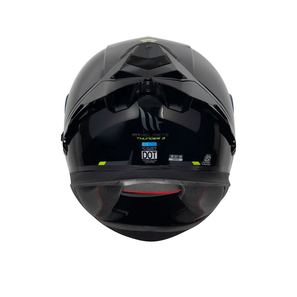 Thunder 3 Pro Solid - Motorcycle Riding Helmet (Gloss Black)
