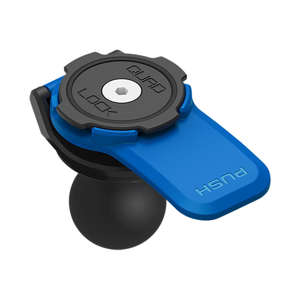 1-inch ball adaptor mount V2 with black hex socket and blue base, ball joint