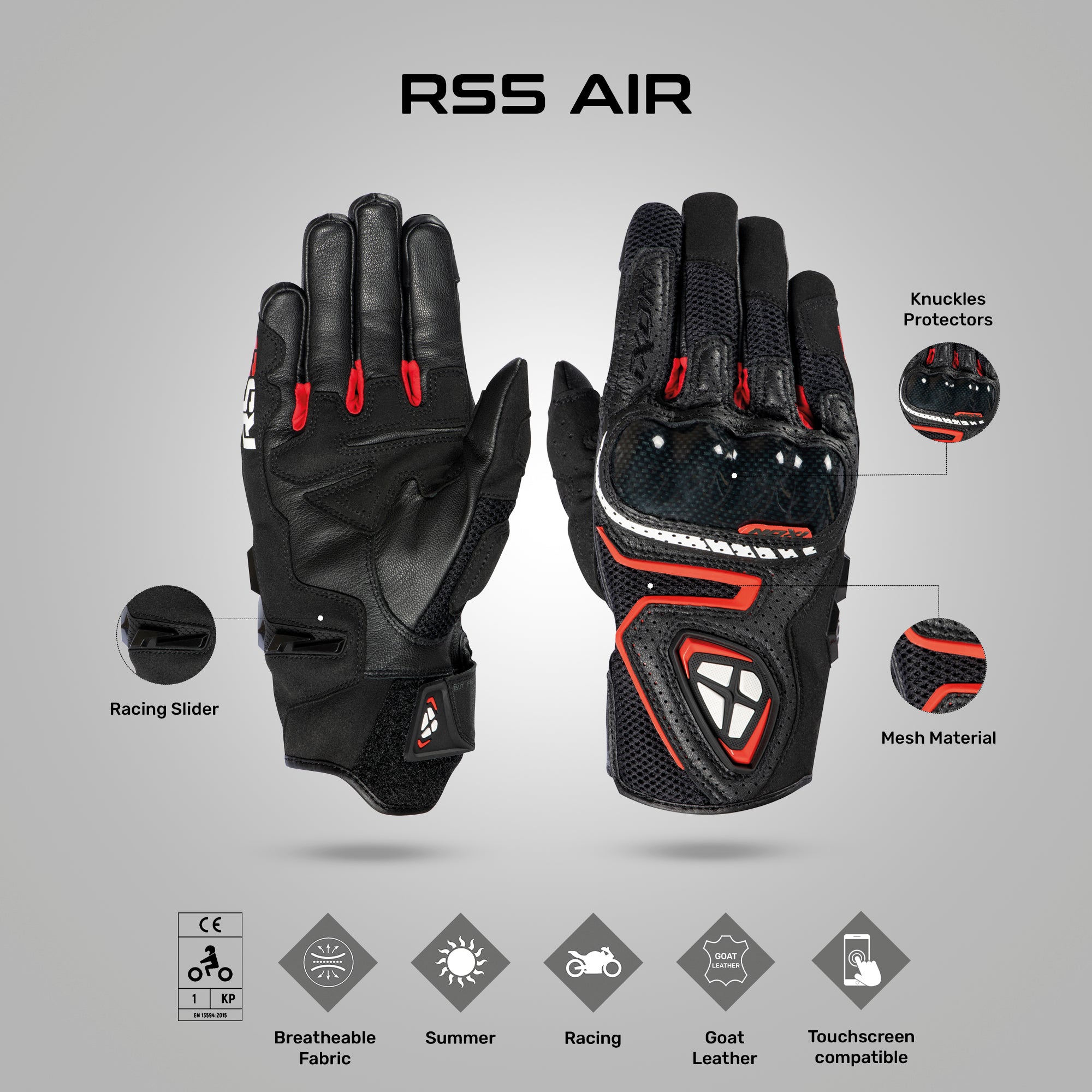 RS5 Air - Summer Riding Gloves