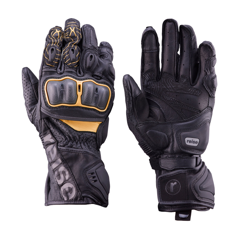 Rhodes - Full Gauntlet Touring Gloves (Orange)