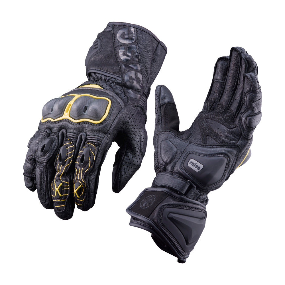 Rhodes - Full Gauntlet Touring Gloves (Yellow)