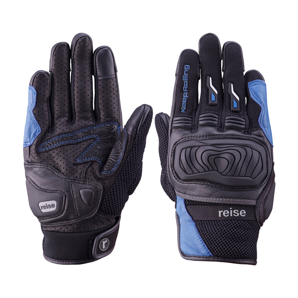 Austra - Urban Motorcycle Riding Gloves (Blue)