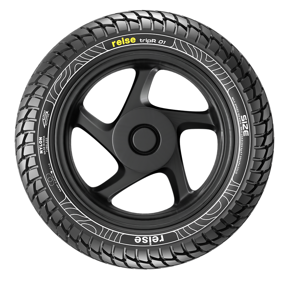 tripR 01 110/90-10 61J Rear Tubeless Tyre