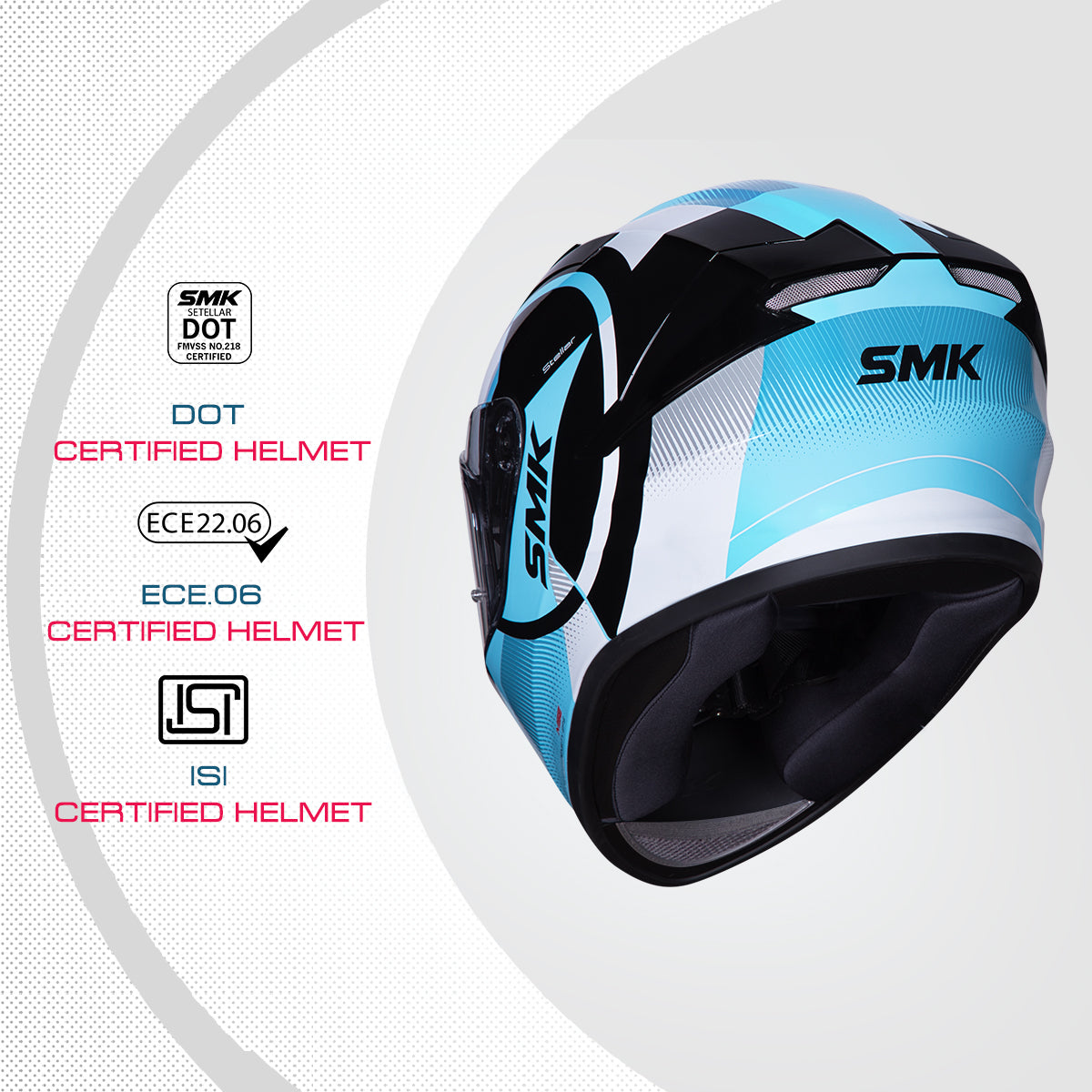 Stellar Faro - Motorcycle Riding Helmet (Matt Blue)