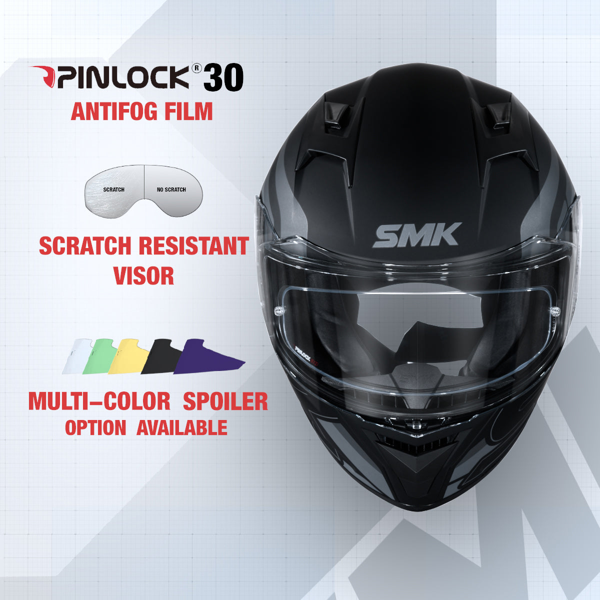 Stellar Stage MA262 - Motorcycle Riding Helmet (Matt Black)