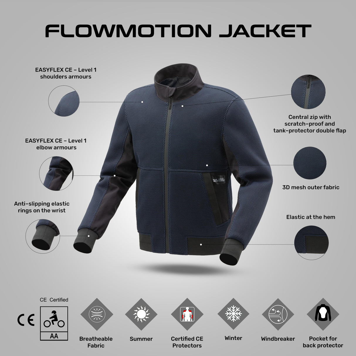 Flowmotion Jacket - Dark Blue