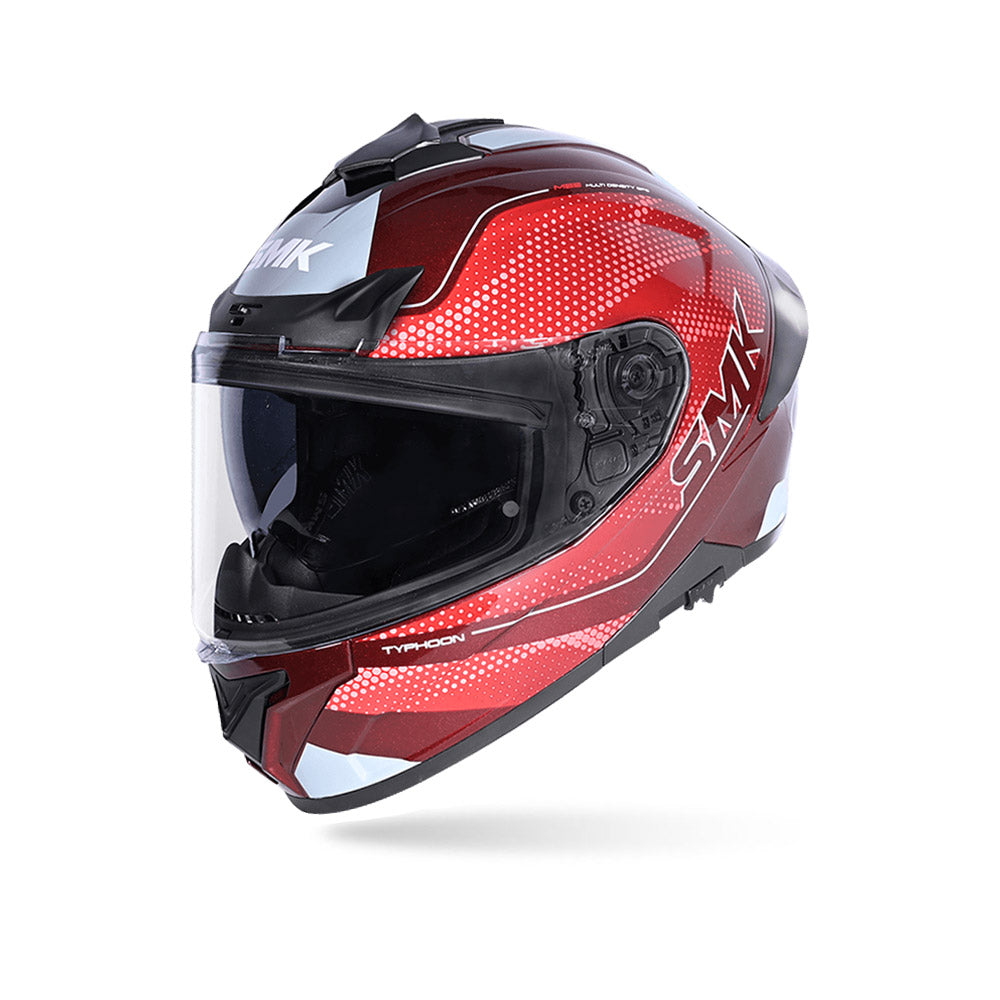 Typhoon Mystic - Motorcycle Riding Helmet (Gloss Red)