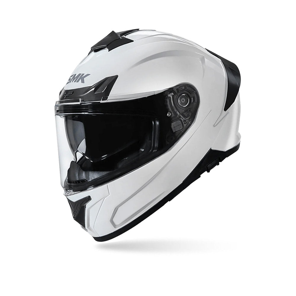 Typhoon Solid - Motorcycle Riding Helmet (Gloss White)