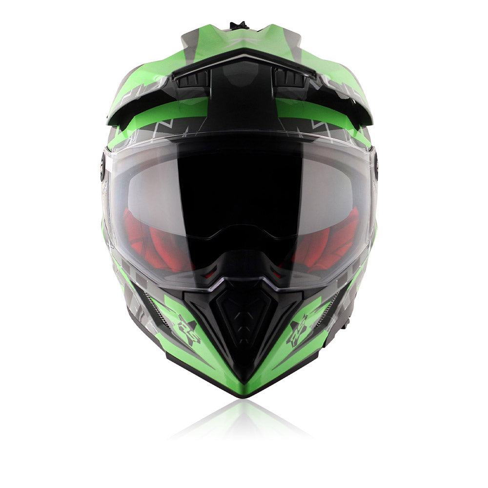 X-Cross Flash Dual Visor - Cool Grey Green