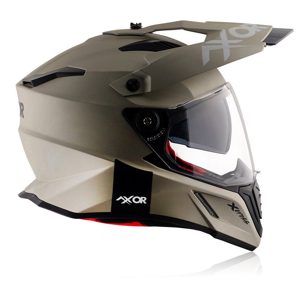 X-Cross Sc - Dual Visor Off Road Riding Helmet (Nickel/Red)