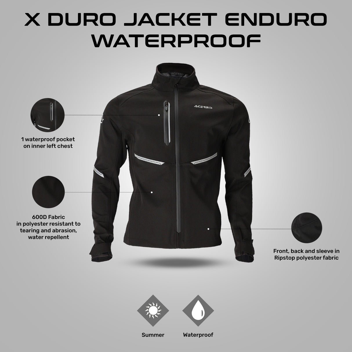 X-Duro Jacket Enduro Waterproof - Black
