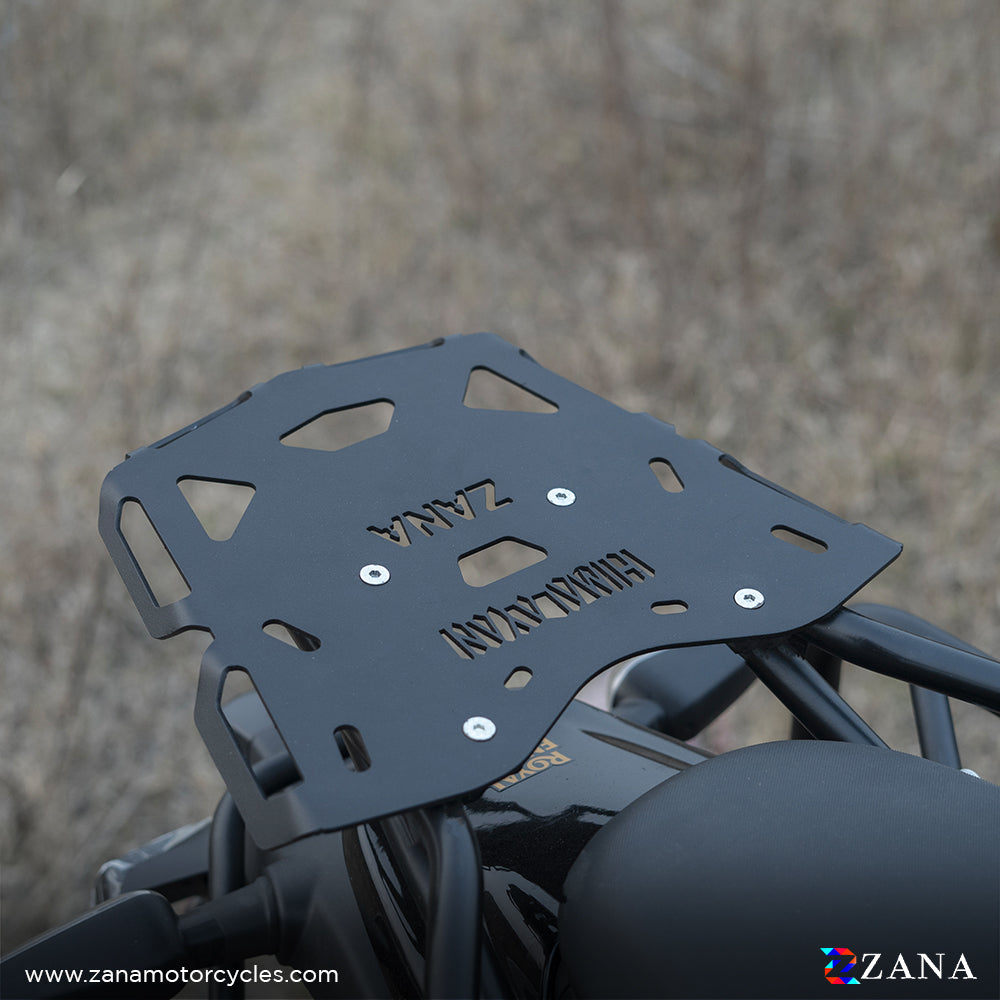 TOP RACK PLATE BLACK FOR HIMALAYAN 450 MS