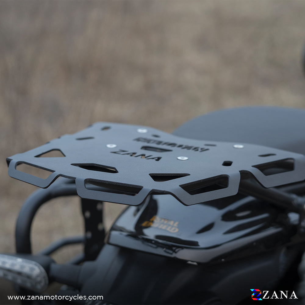 TOP RACK PLATE BLACK FOR HIMALAYAN 450 MS