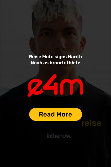 e4m- Reise Moto signs Harith Noah as brand athlete
