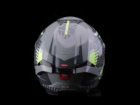 Load video: Thunder 4 SV H3 Luminence - Motorcycle Riding Helmet (Fluor Gloss)