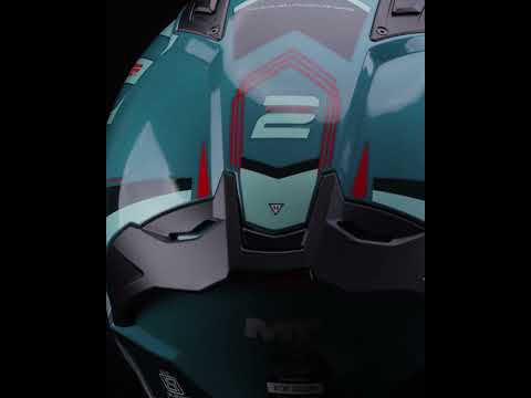 Load video: STINGER 2 Tron C6 - Motorcycle Riding Helmet with Micrometric Closure (Gloss)