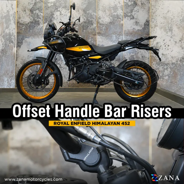 OFFSET HANDLE RISER TEXTURE BLACK FOR HIMALAYAN 450