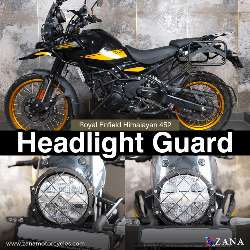 HEADLIGHT GUARD BLACK TYPE-2 FOR HIMALAYAN 450
