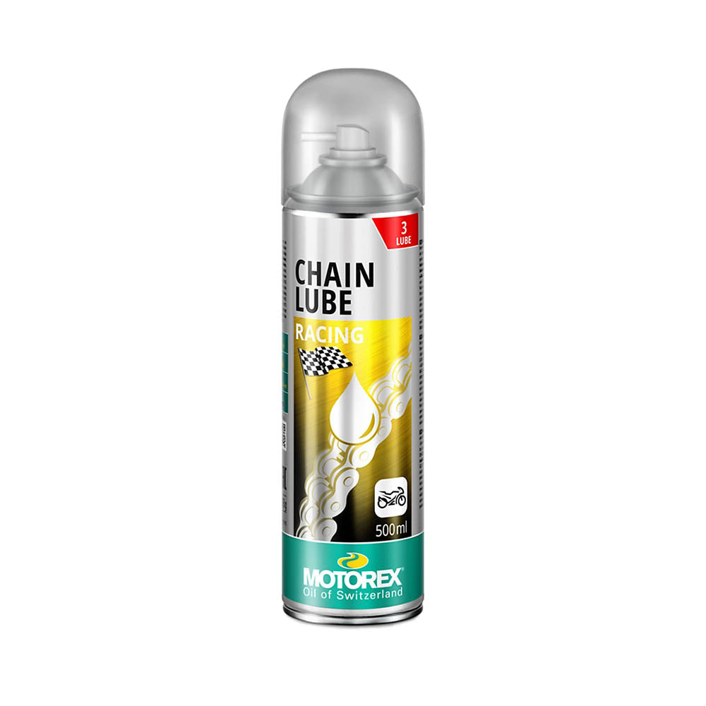 Motorex Chain Lube Racing spray can, 500 ml, silver can with nozzle