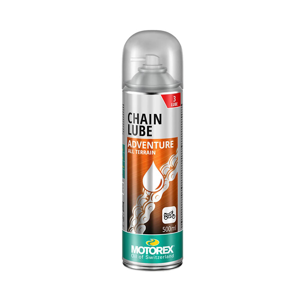 Motorex Adventure chain lube spray can, 500 ml, for motorcycle chains