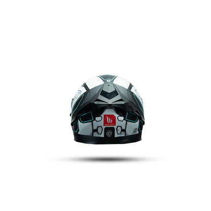 Thunder 3 Sv Pro T-X A7 - Motorcycle Riding Helmet + Visor (Gloss White/Black)