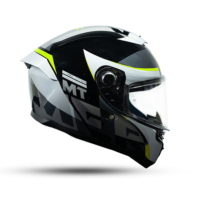 Hummer Oasis B3 - Motorcycle Riding Helmet (Black/Grey/Fluo Yellow)