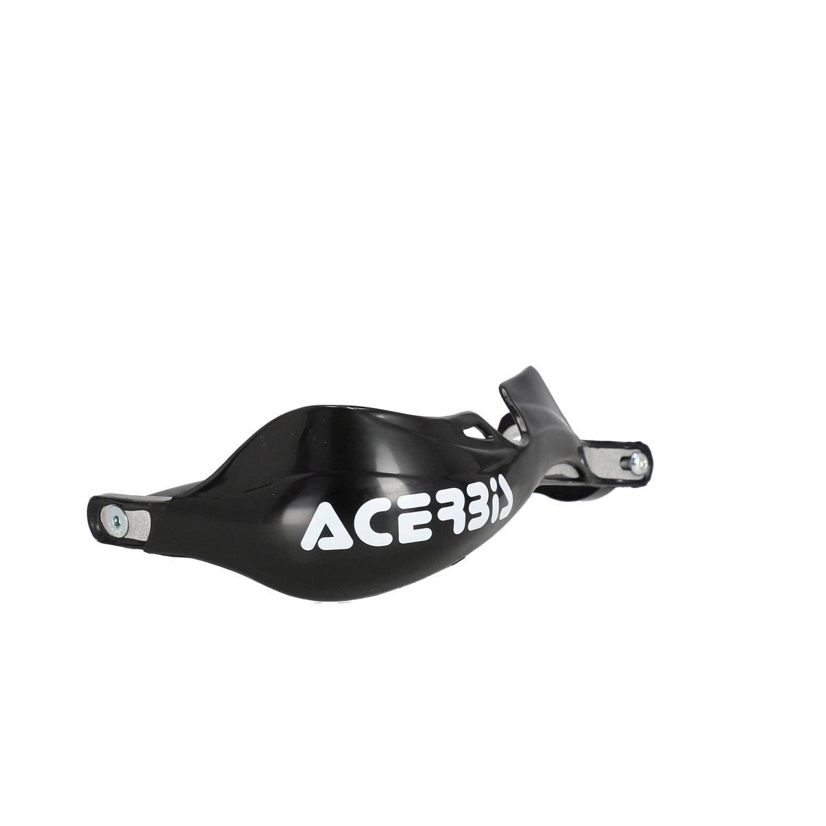 Acerbis Rally Pro Handguards - White Plastic Motorcycle Hand Deflectors With Aluminum Bar