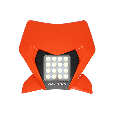 Universal Headlight Mask Vsl  For Ktm - Orange  2