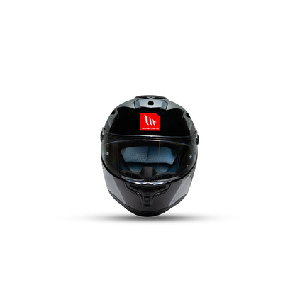 Hummer Air F2 - Motorcycle Riding Helmet (Gloss Black/Grey)