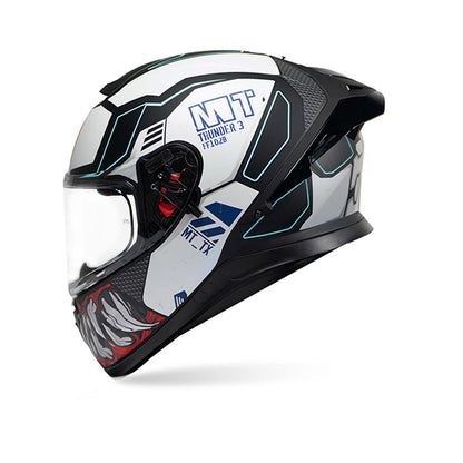 mt cyborg helmet ORIGINE ADVENTURE 22.06 YELLOW WHITE FREE BLACK VISOR WITH THIS HELMET A new benchmark in terms of Style and Safety Mt Helmet Thunder 4