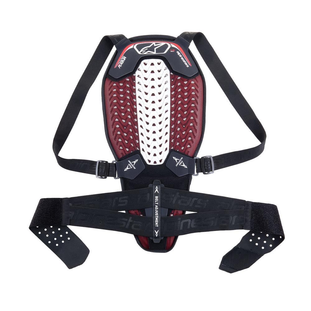 Nucleon Plasma Back Protector With Strap - Black White Red