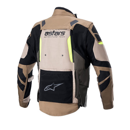 Halo Drystar - Adventure Touring Jacket (Dark Khaki/Sand Yellow Fluo)