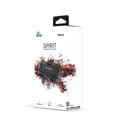 CARDO Spirit HD Bluetooth intercom box packaging, waterproof