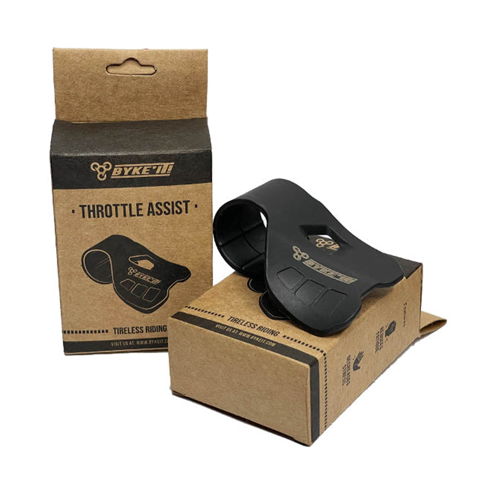 Black throttle assist clamp with retail box
