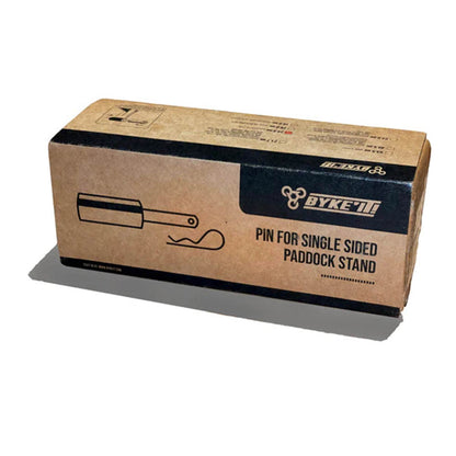 Byke IT pin for single-sided paddock stand, cardboard packaging