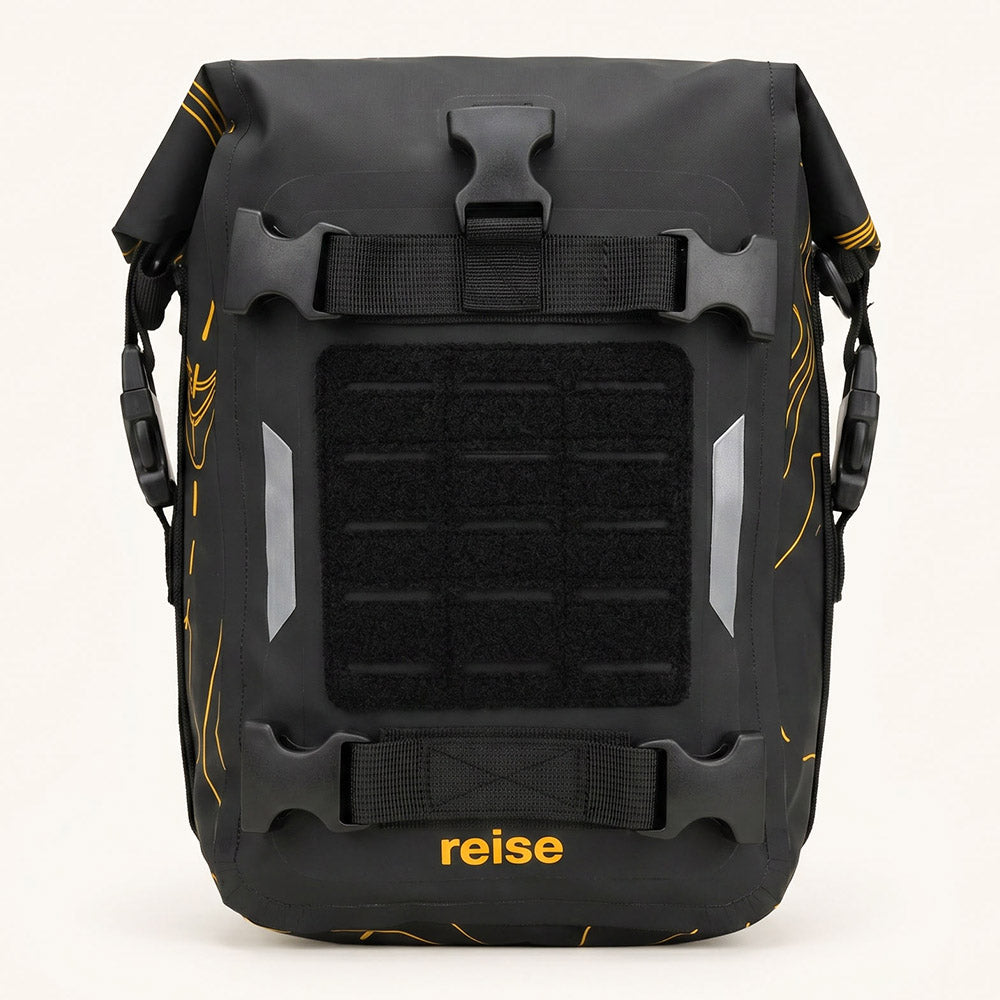 Crash Bar Bag - Water Repellent Motorcycle Luggage 6L (Black)