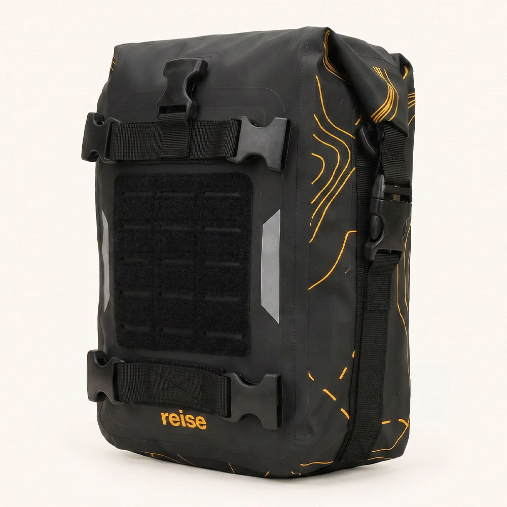 Crash Bar Bag - Water Repellent Motorcycle Luggage 6L (Black)