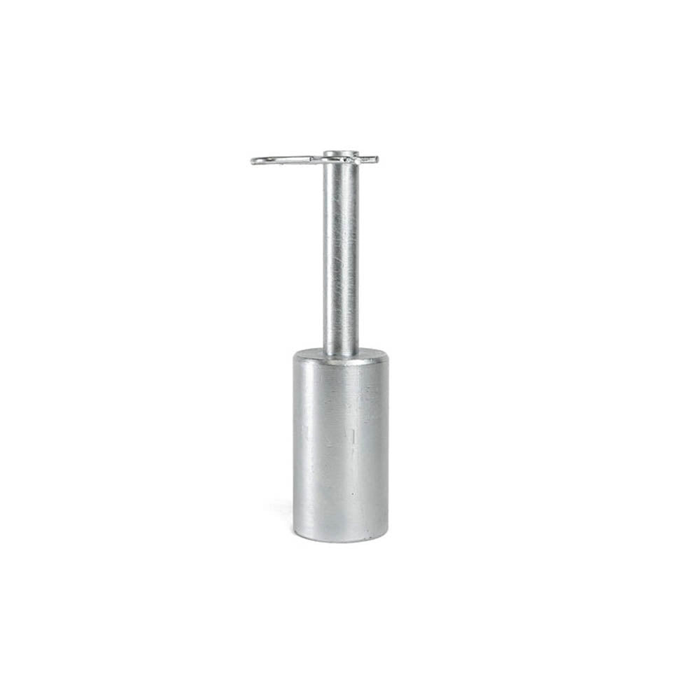 Metal pin for single-sided paddock stand with top clip and base collar