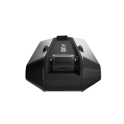 Black Cardo intercom charging dock with central cradle and latch details