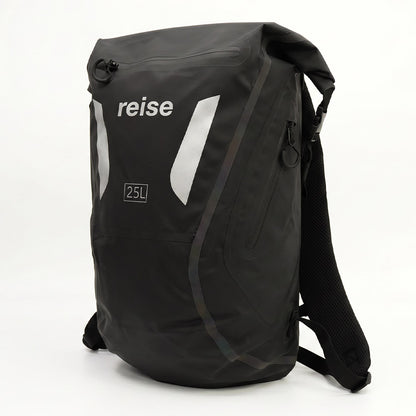 Dry Bagpack - Waterproof Motorcycle Luggage 25L (Black)